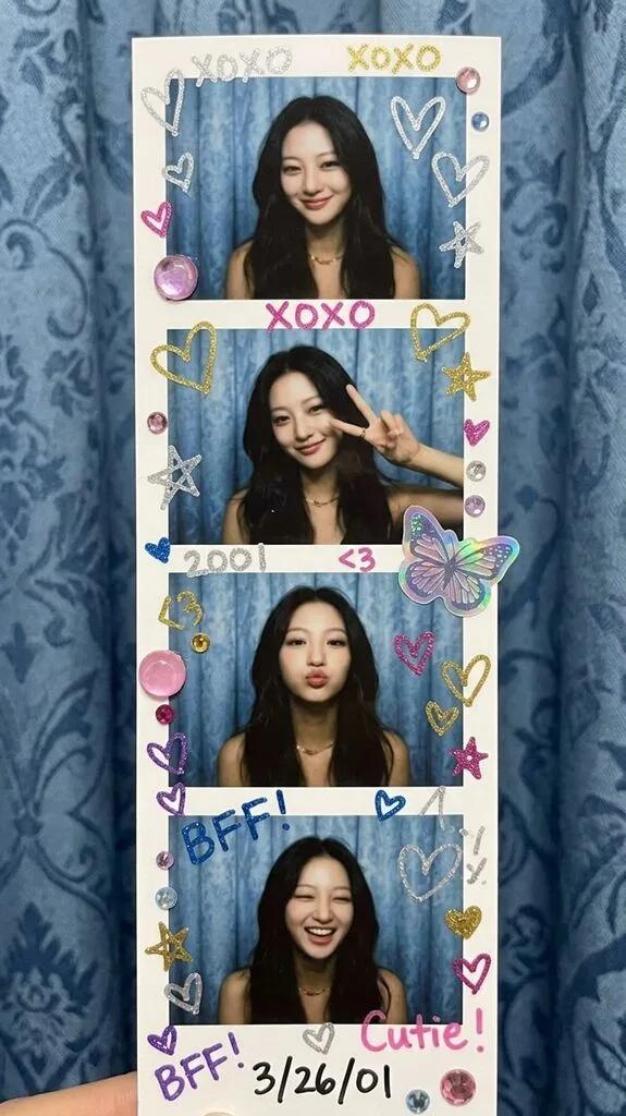 Y2K Glitter Gel Pen Photo Booth Strip AI generated image example