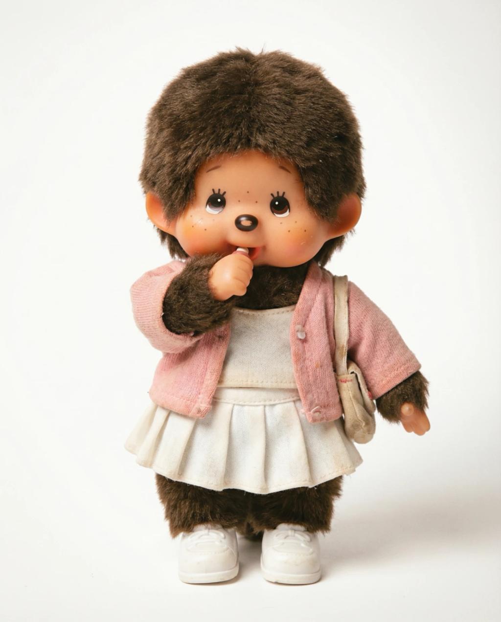 Monchhichi Plush Doll Figure AI generated image example