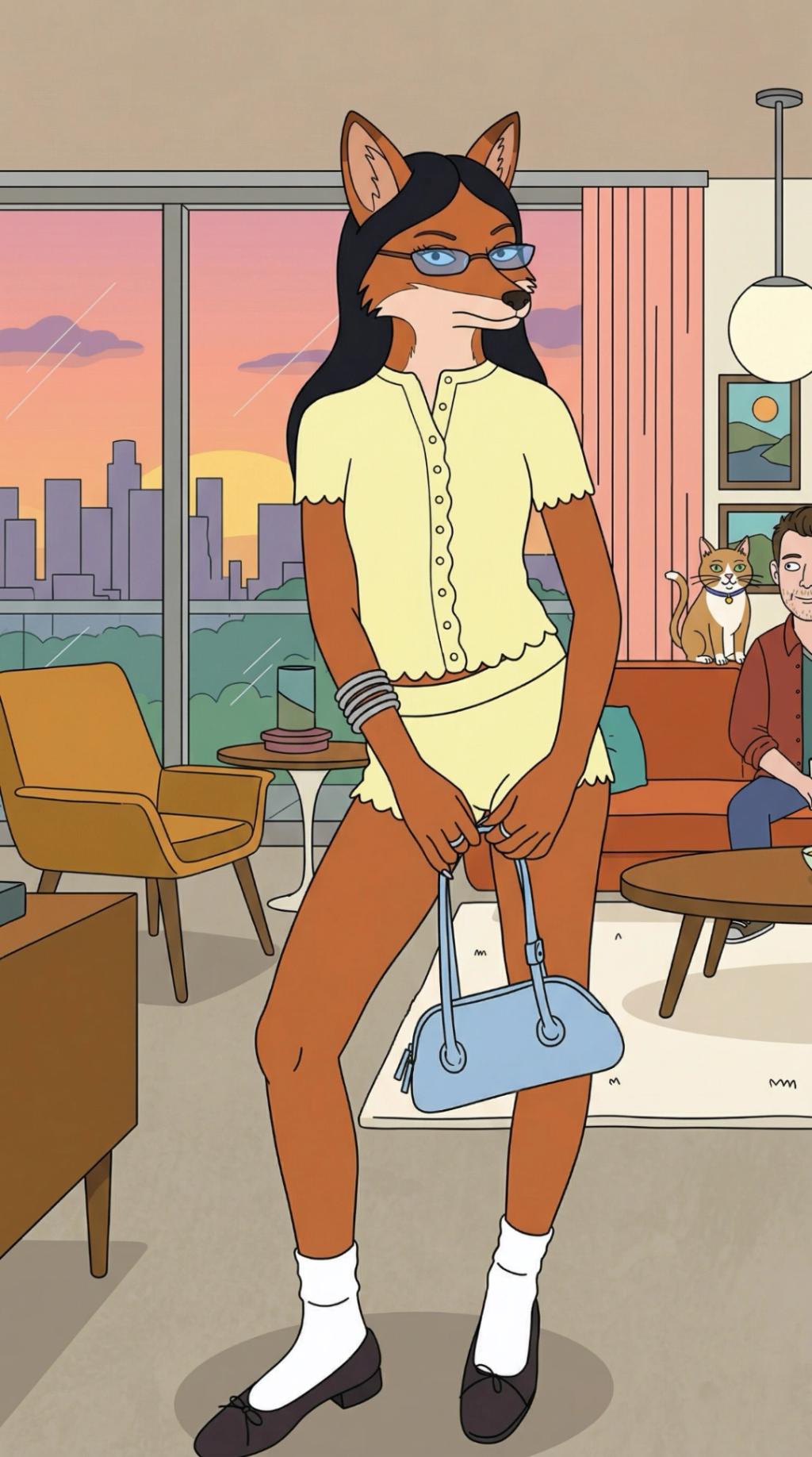 BoJack Horseman Cartoon Character Transformation AI generated image example