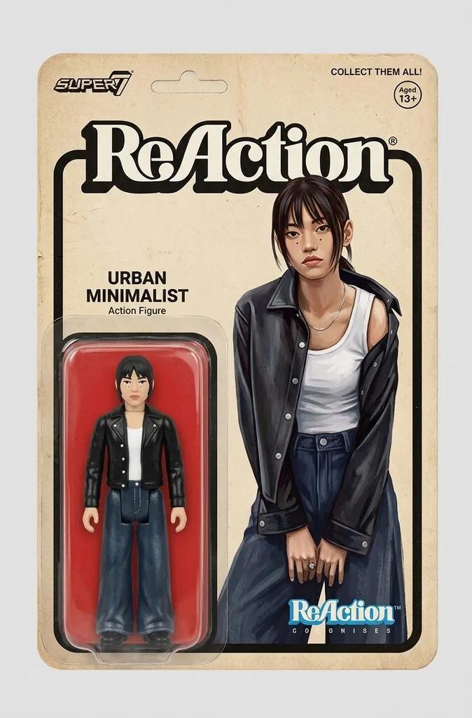 Super7 ReAction Retro Blister Pack Action Figure AI generated image example