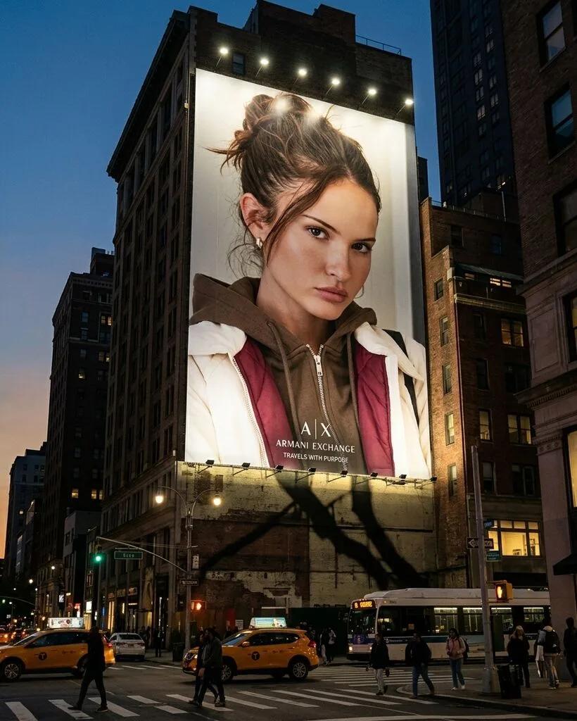 Billboard Advertisement Mockup (Place Yourself on a Real Billboard) AI generated image example