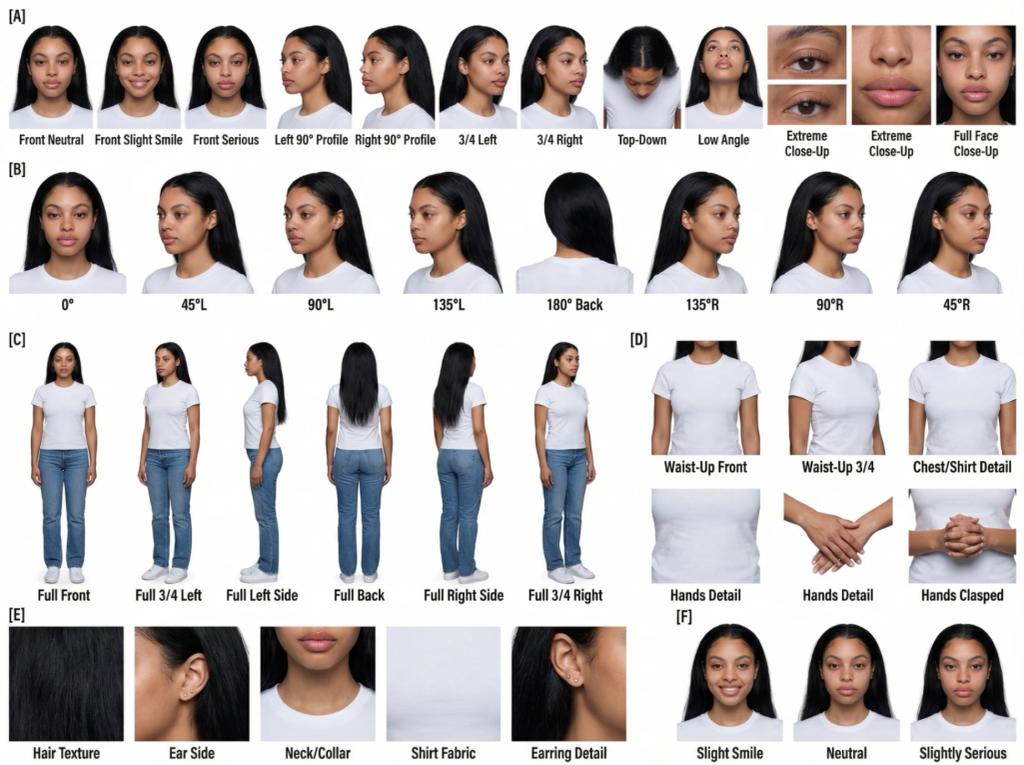 Ultra Detailed Professional Character Sheet AI generated image example