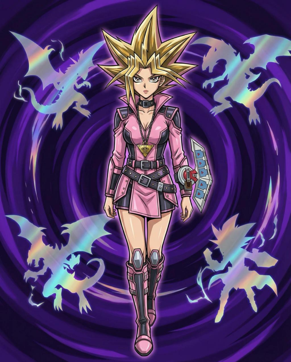 Yu-Gi-Oh! Duel Monsters Character Transformation AI generated image example