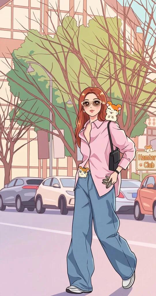 Hamtaro Anime Character Transformation AI generated image example