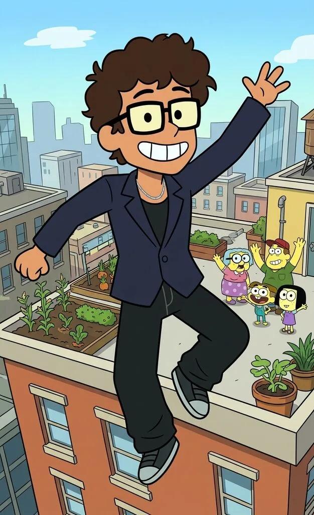 Big City Greens Cartoon Character Transformation AI generated image example