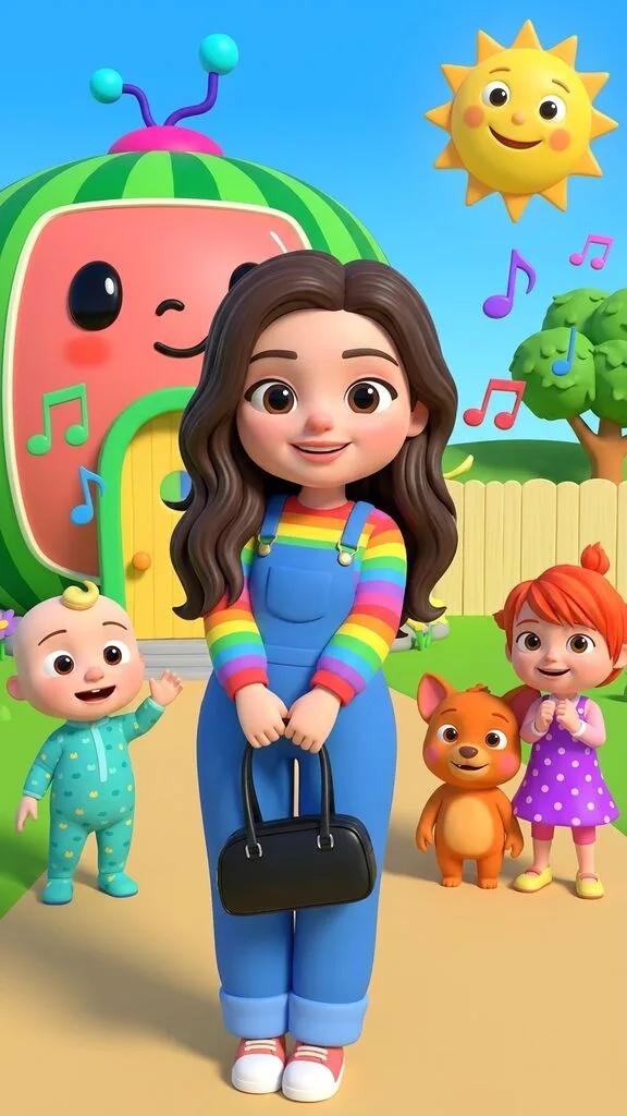 CoComelon 3D Nursery Character Transformation AI generated image example