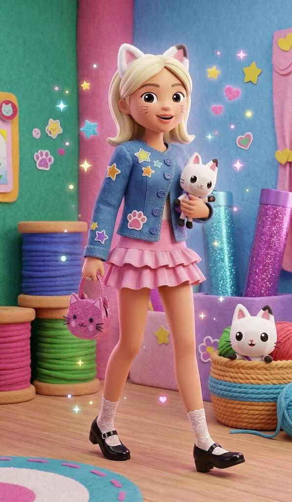 Gabby's Dollhouse Character Transformation AI generated image example