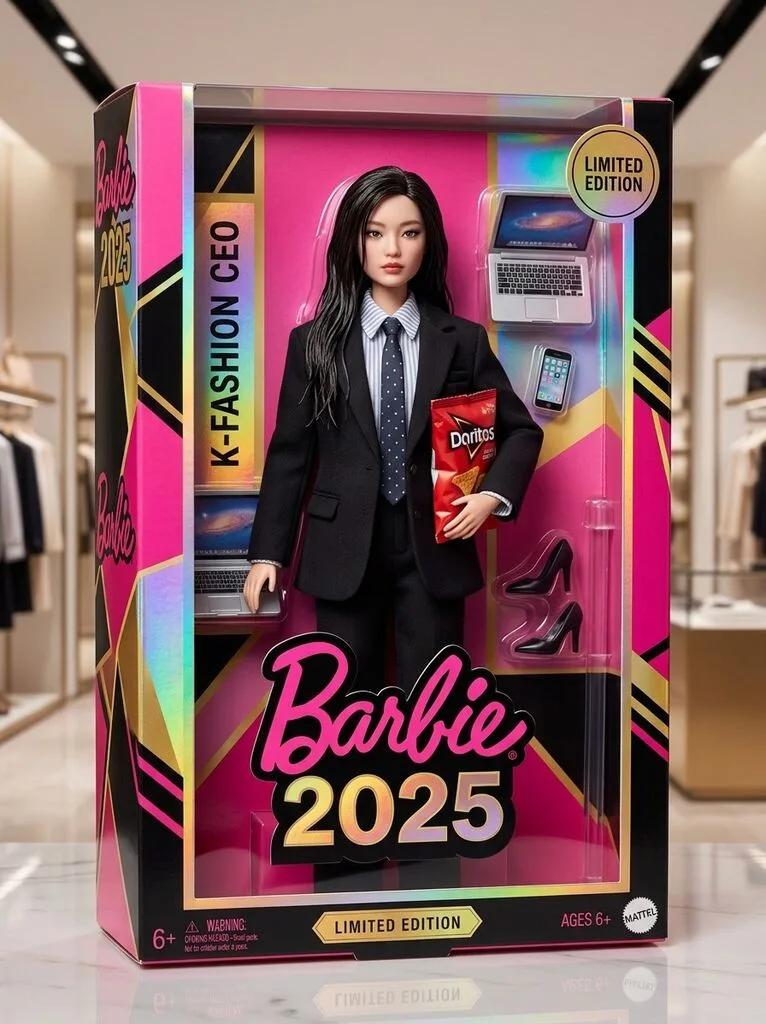 Barbie Doll Box Product Packaging Scene (2025 Edition) AI generated image example