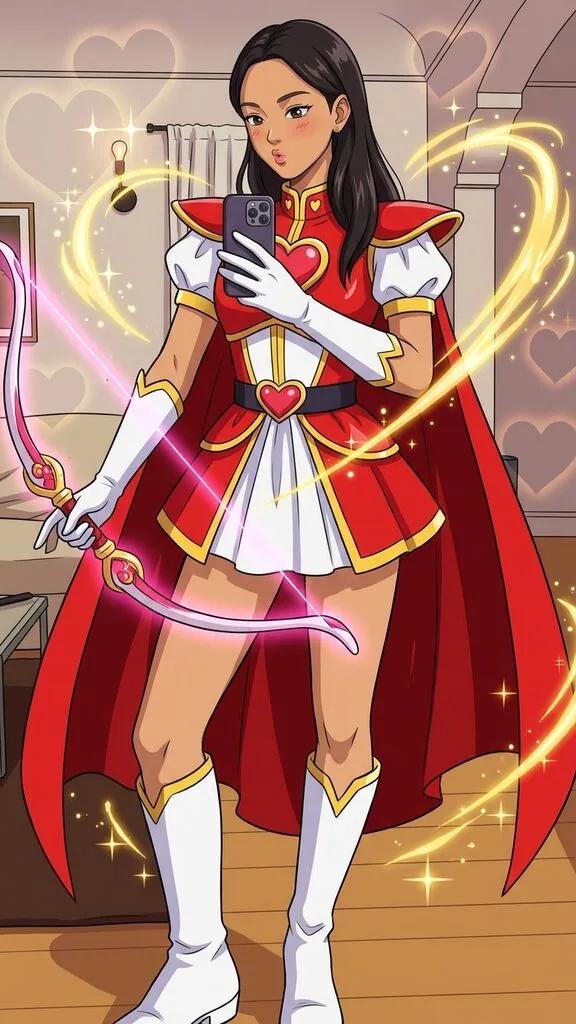Akazukin Chacha Magical Girl Character Transformation AI generated image example