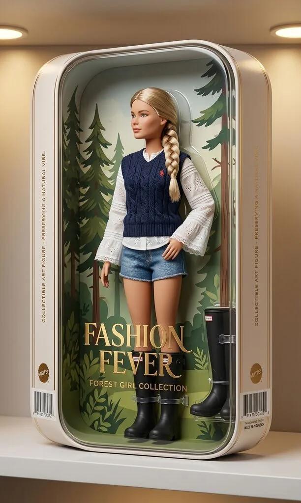 Fashion Fever Doll Box Collectible Figure AI generated image example