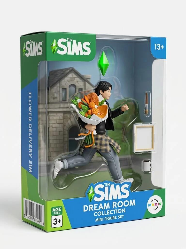 The Sims Dream Room Mini Figure Set AI generated image example