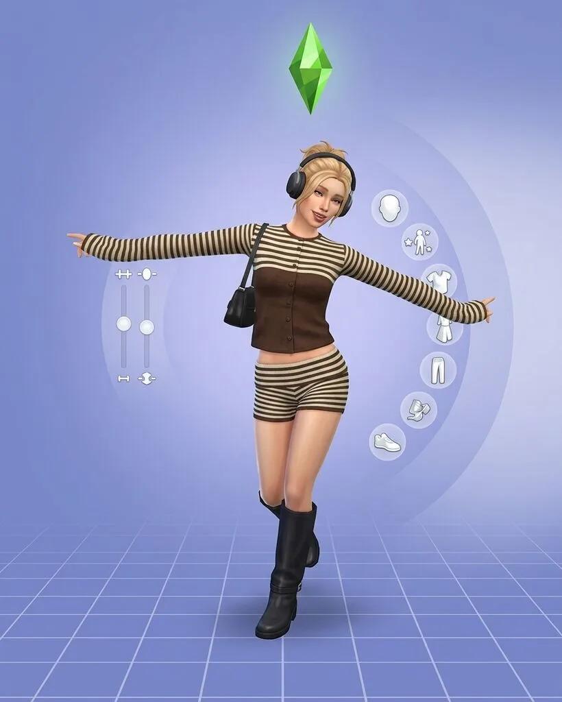 The Sims Create A Sim Character Transformation AI generated image example