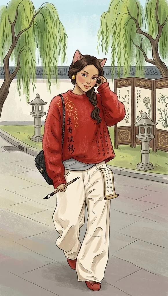 Sagwa Storybook Cat Character Transformation AI generated image example