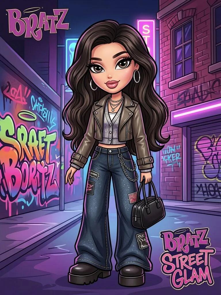 Bratz Street Glam Character Transformation AI generated image example