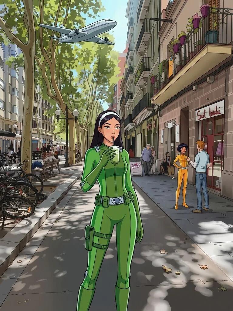 Totally Spies Secret Agent Character AI generated image example