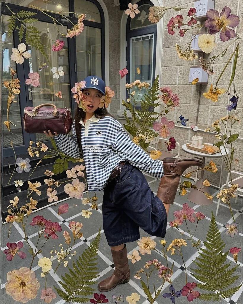 Pressed Flower Lamination Effect AI generated image example