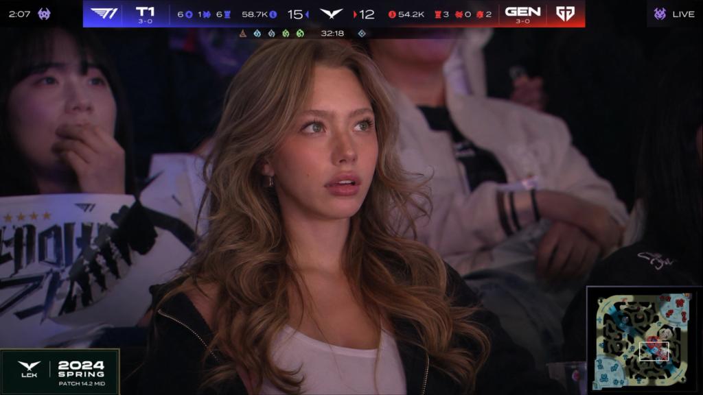 LCK League of Legends Match TV Broadcast Shot AI generated image example