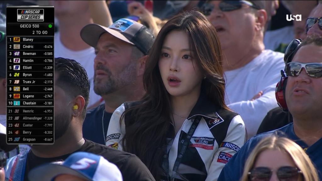 NASCAR Race TV Broadcast Shot AI generated image example
