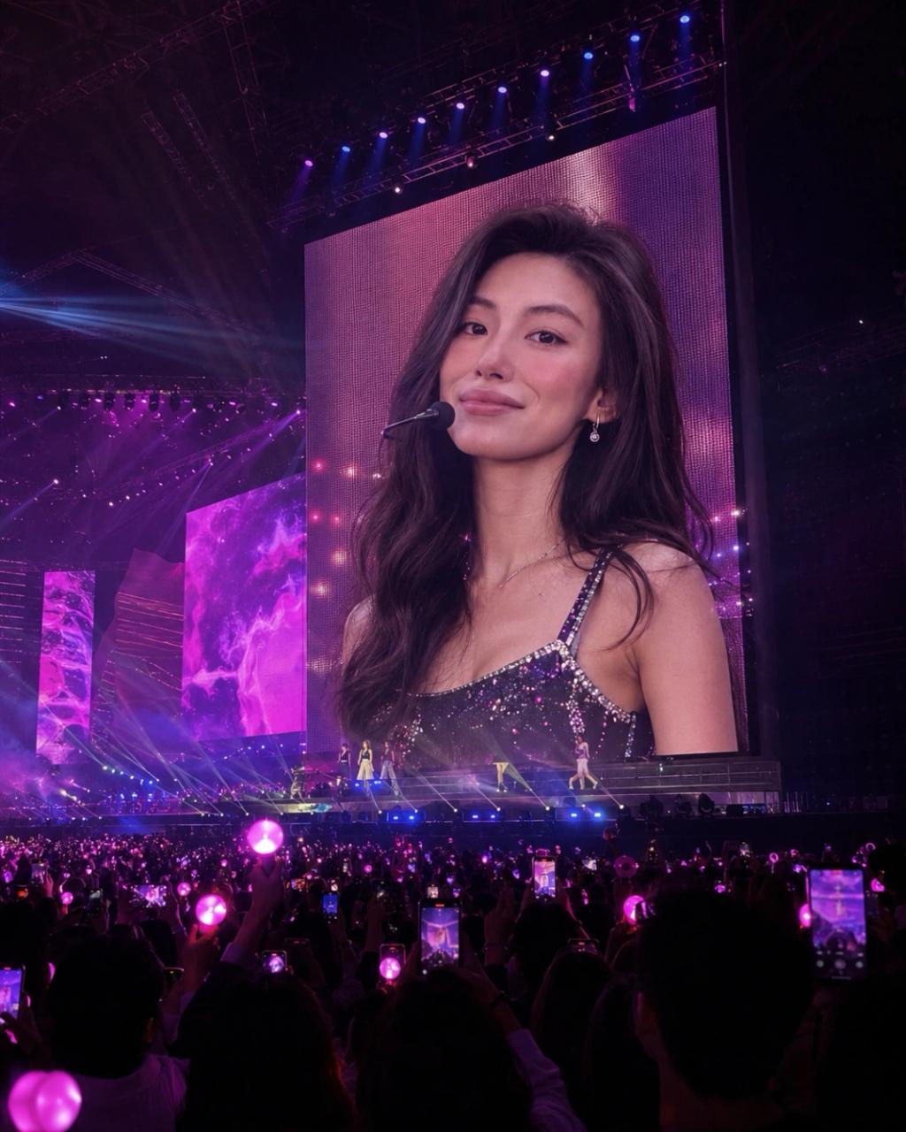 K-pop Idol Concert Giant Screen AI generated image example